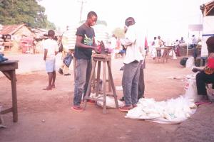 Using a charcoal iron