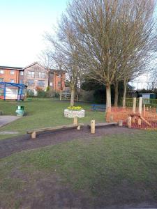 Ecobrick planter by top playground, All Saints, Warwick