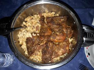 Pasta with grilled chicken