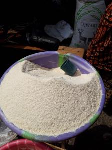 Market- gari - dried ground cassava
