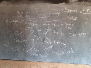 Modelled lesson in Bo. Inside-Outside Appearance- Feelings of Isatou
