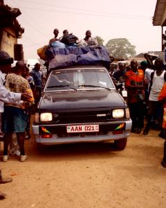 Heavily loaded taxi