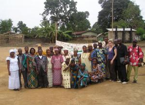 School staff with visitor