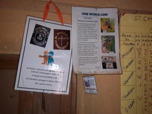 Notices in Headteacher's office - OWL friendship