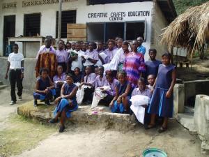 Trainees at skills centre