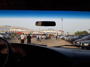Arrival at Lunghi airport in Freetown