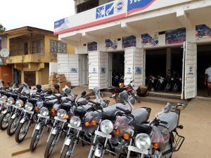 TVS motor servicing and parts shop, Bo