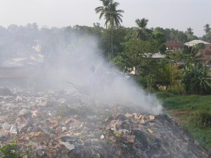 Waste dump before the disposal project